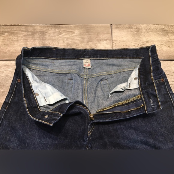 RRL Double RL Men’s Denim Blue Jeans Slim Narrow Union Standard Zip Fly Sz 33X32 - Picture 9 of 13